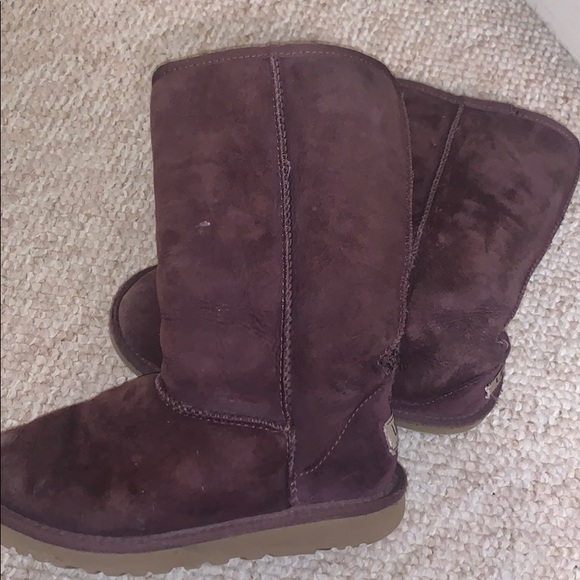 Purple/Plum Tall Ugg Boots - Picture 3 of 6